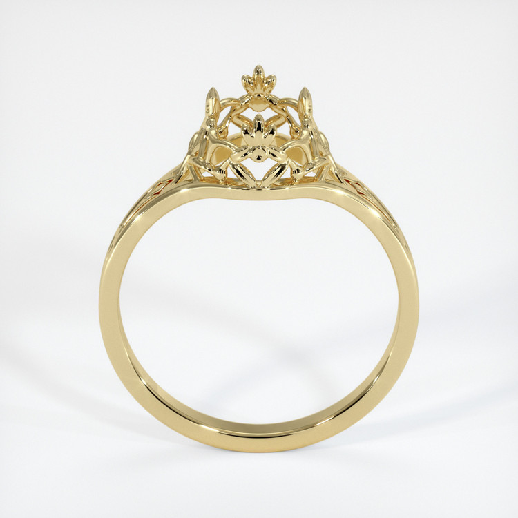 14K Yellow Gold Antique Style Ring Setting