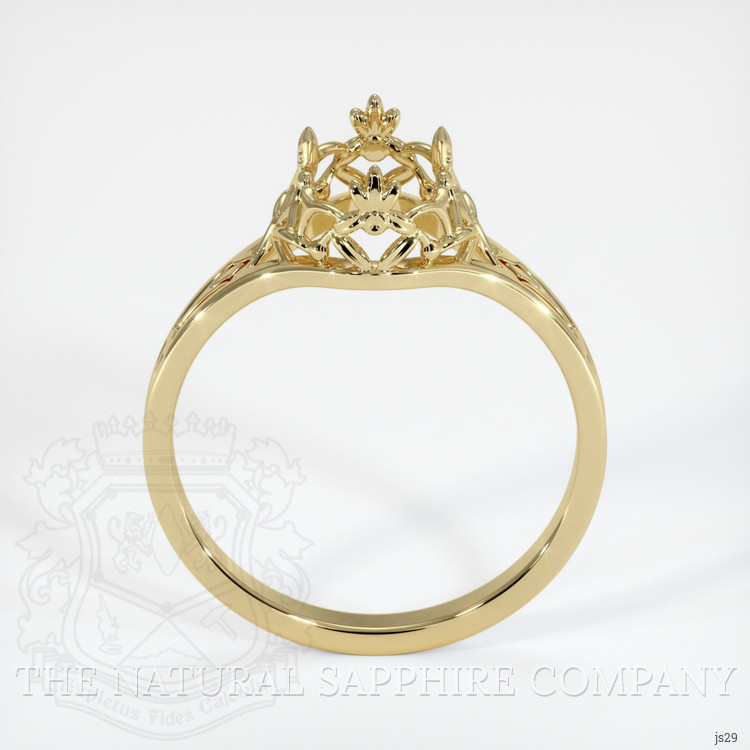14K Yellow Gold Antique Style Ring Setting