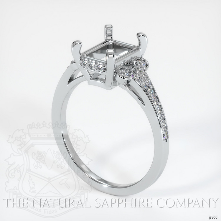 Platinum 950 Antique Style Ring Setting
