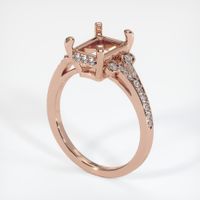 14K Rose Gold Antique Style Ring Setting Video