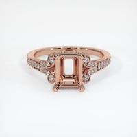 14K Rose Gold Antique Style Ring Setting Image