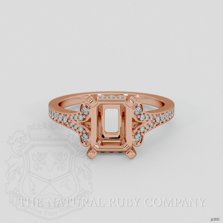 14K Rose Gold Antique Style Ring Setting