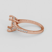 14K Rose Gold Antique Style Ring Setting Image