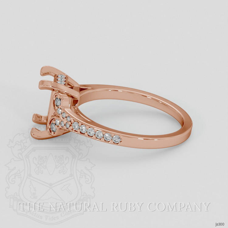 14K Rose Gold Antique Style Ring Setting