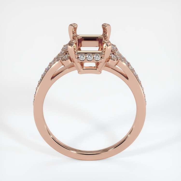 14K Rose Gold Antique Style Ring Setting