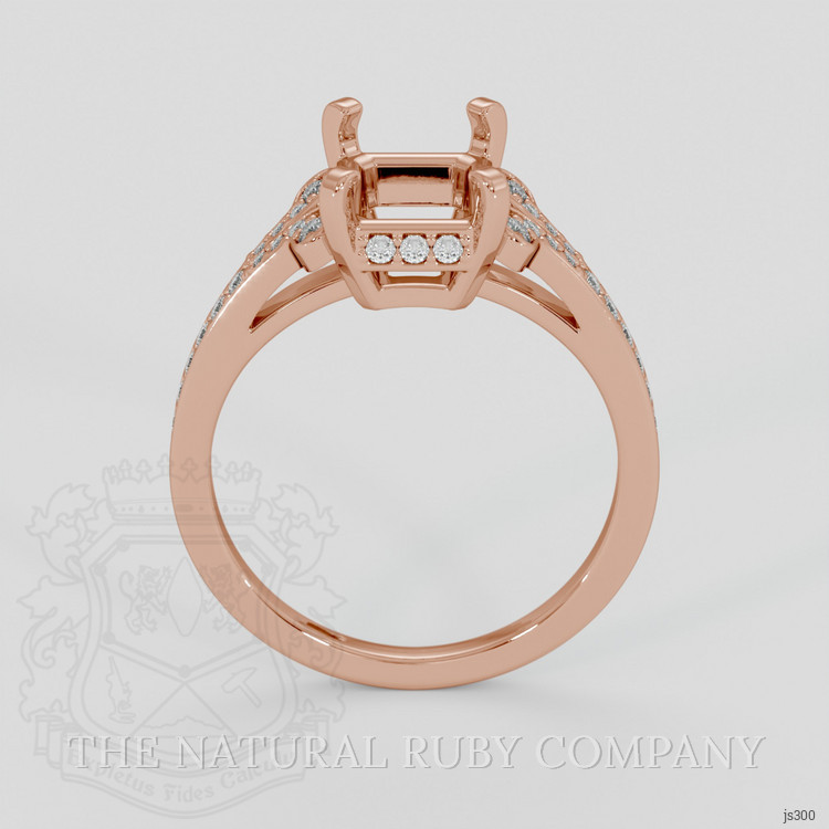 14K Rose Gold Antique Style Ring Setting