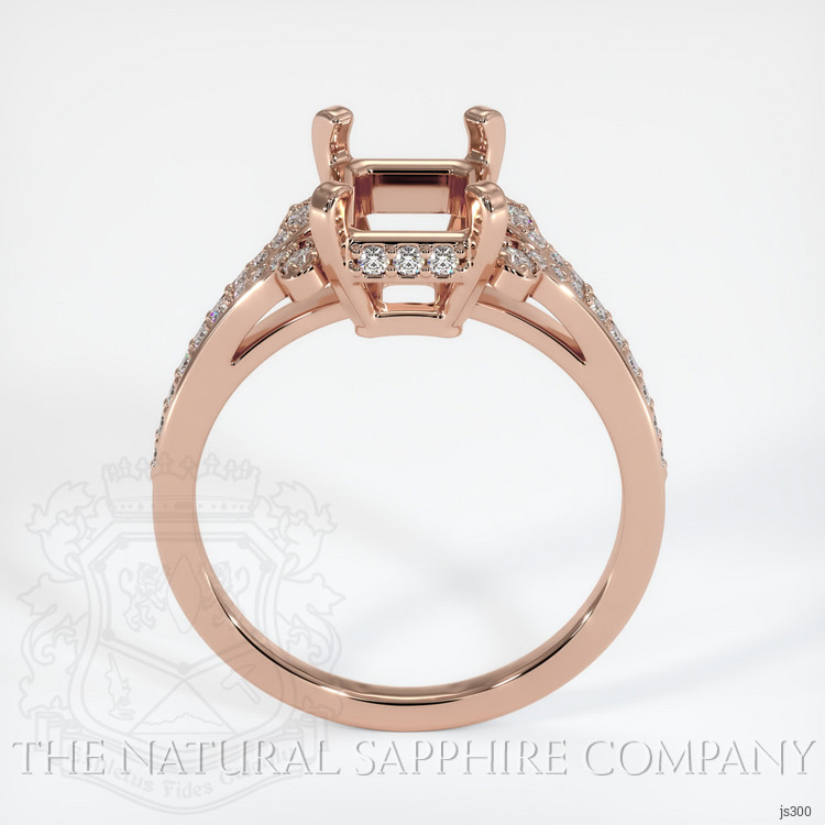 14K Rose Gold Antique Style Ring Setting