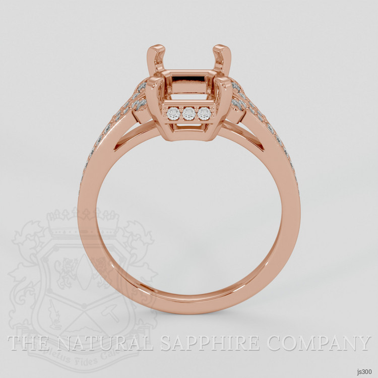14K Rose Gold Antique Style Ring Setting