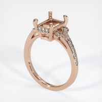18K Rose Gold Antique Style Ring Setting Video