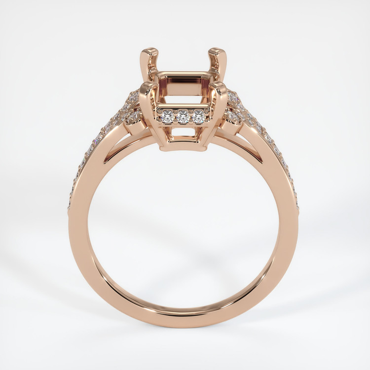 18K Rose Gold Antique Style Ring Setting