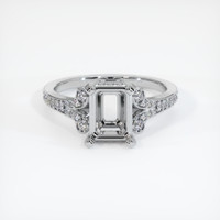 10K White Gold Antique Style Ring Setting Image