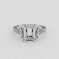 14K White Gold Antique Style Ring Setting Image