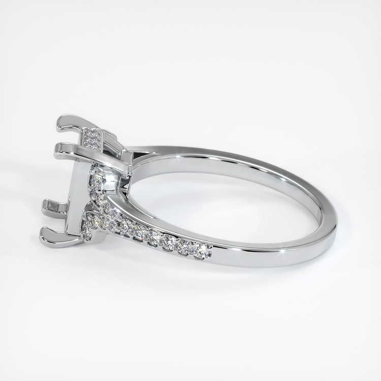 14K White Gold Antique Style Ring Setting