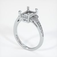 18K White Gold Antique Style Ring Setting Video
