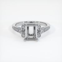 18K White Gold Antique Style Ring Setting Image