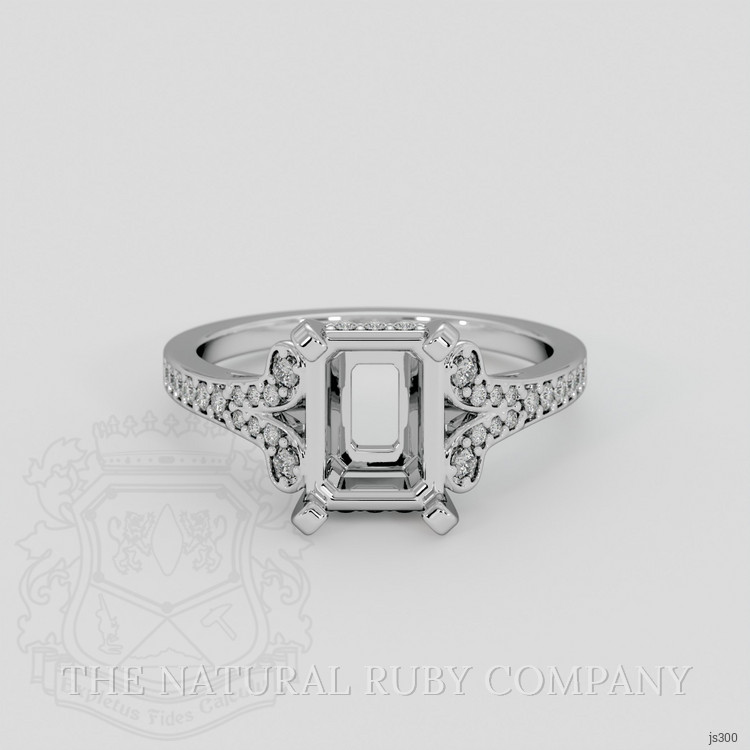 18K White Gold Antique Style Ring Setting
