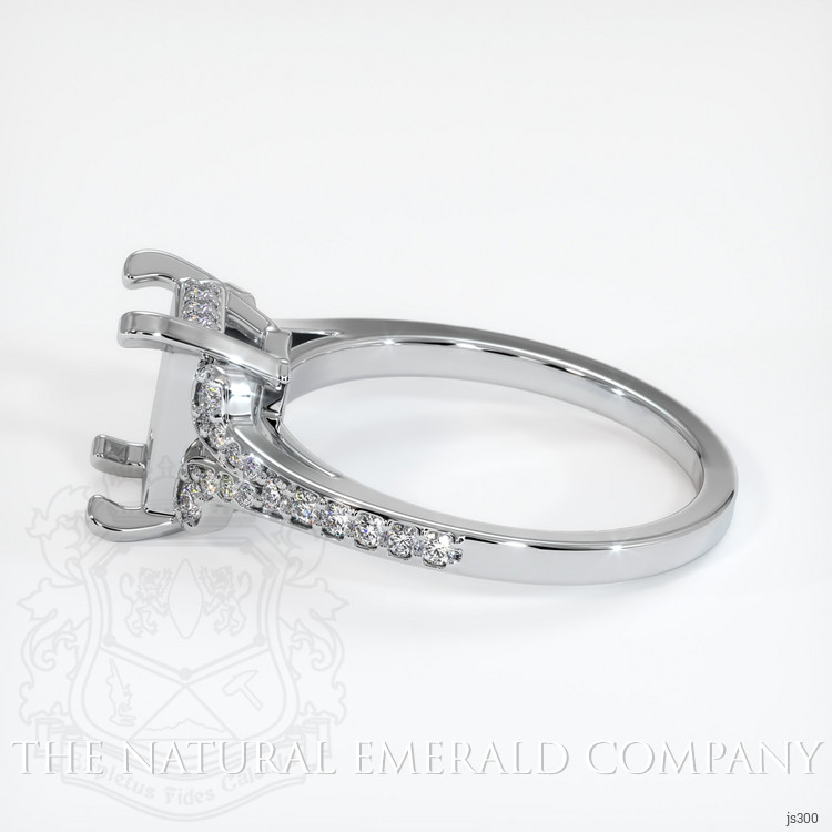 18K White Gold Antique Style Ring Setting