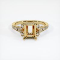 14K Yellow Gold Antique Style Ring Setting Image