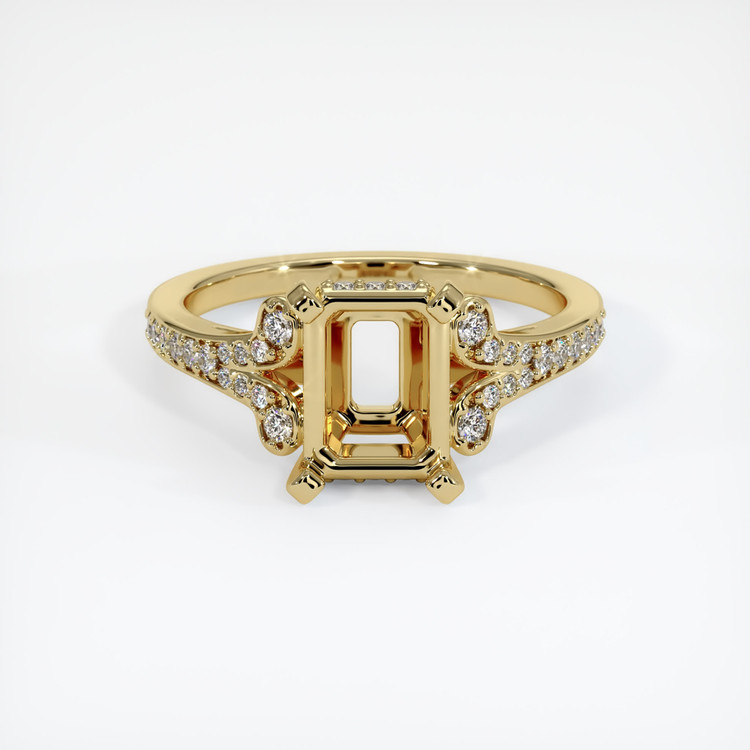 14K Yellow Gold Antique Style Ring Setting