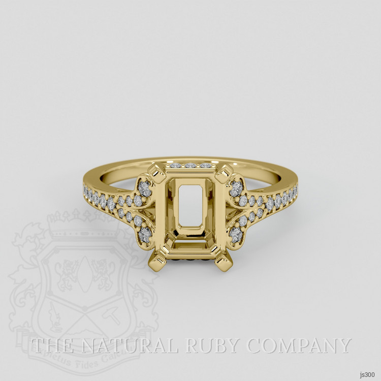 14K Yellow Gold Antique Style Ring Setting