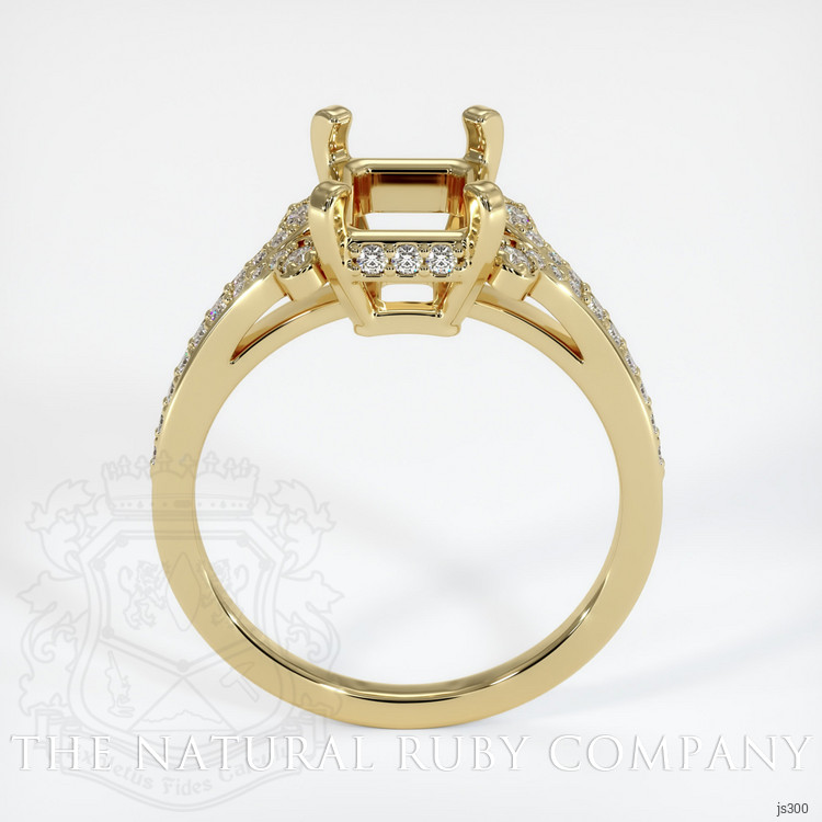 14K Yellow Gold Antique Style Ring Setting