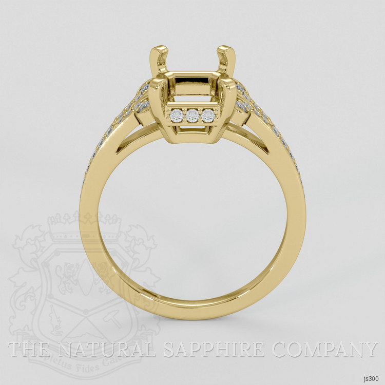 14K Yellow Gold Antique Style Ring Setting