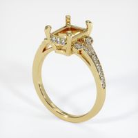 18K Yellow Gold Antique Style Ring Setting Video