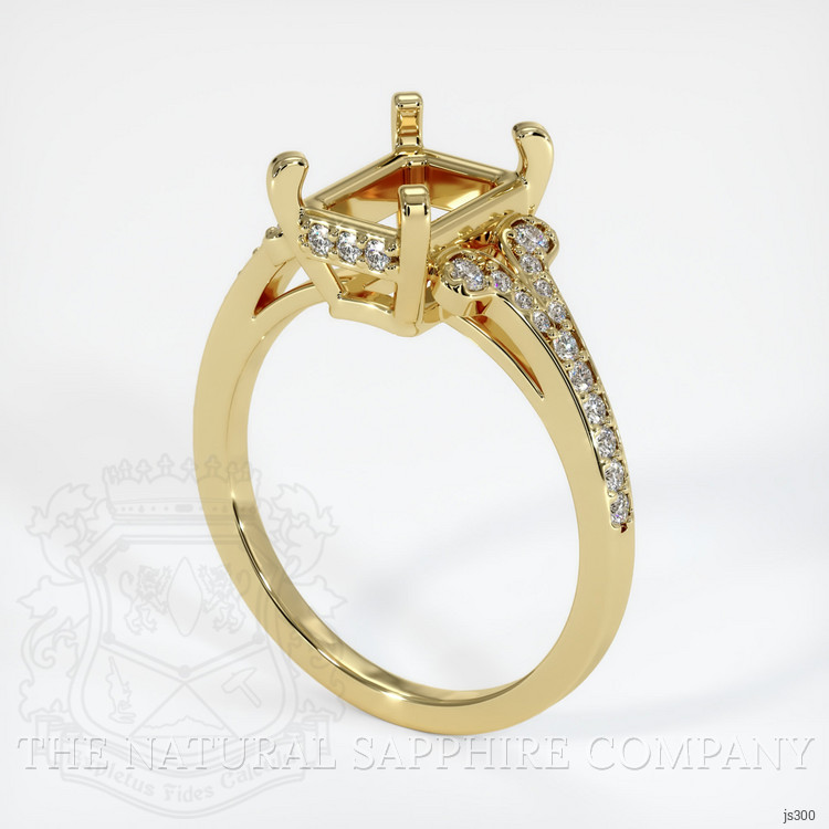 18K Yellow Gold Antique Style Ring Setting