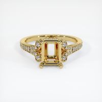 18K Yellow Gold Antique Style Ring Setting Image