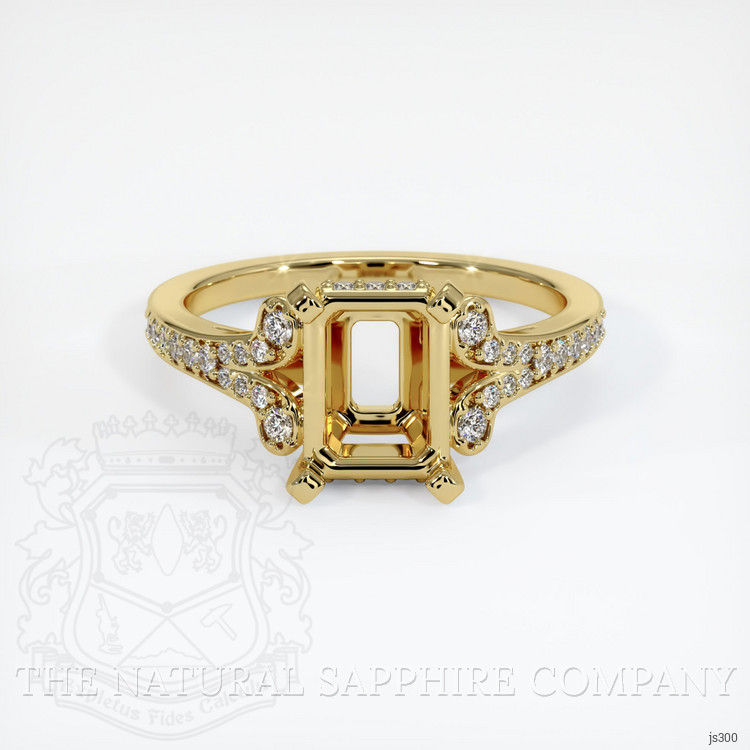 18K Yellow Gold Antique Style Ring Setting