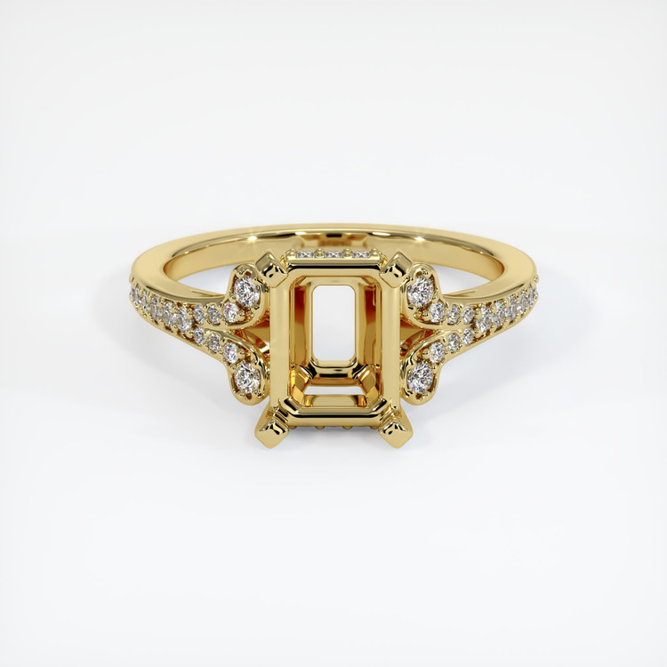 18K Yellow Gold Antique Style Ring Setting