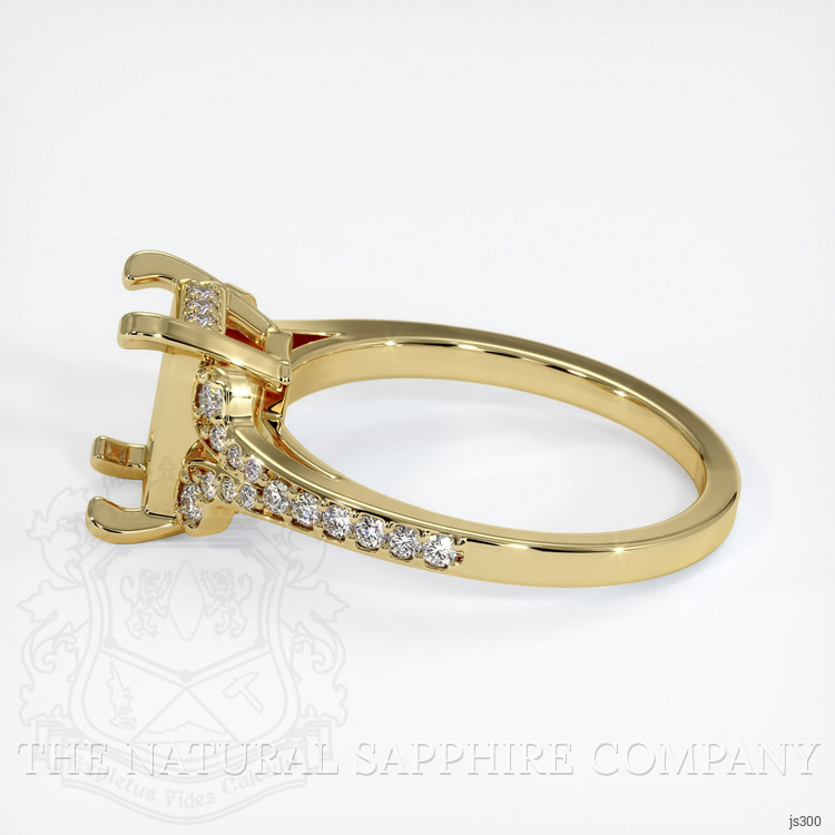 18K Yellow Gold Antique Style Ring Setting