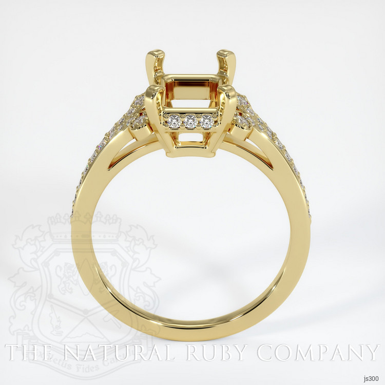 18K Yellow Gold Antique Style Ring Setting