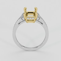 14K Yellow & White Antique Style Ring Setting Image