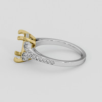 18K Yellow & White Antique Style Ring Setting Image