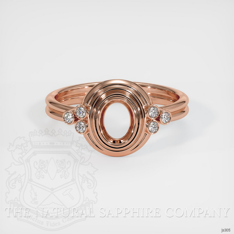 14K Rose Gold Antique Style Ring Setting