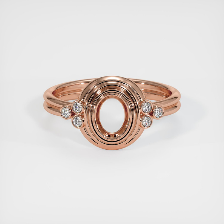 14K Rose Gold Antique Style Ring Setting