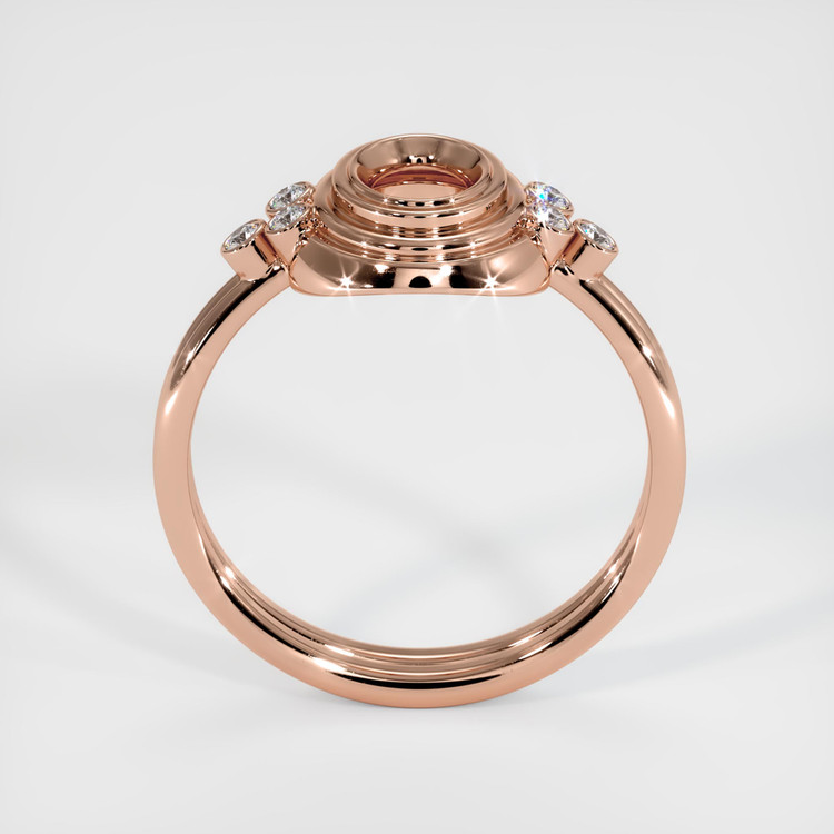 14K Rose Gold Antique Style Ring Setting