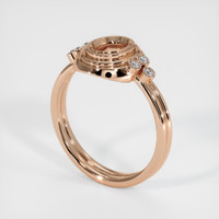 18K Rose Gold Antique Style Ring Setting Video