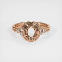18K Rose Gold Antique Style Ring Setting Image