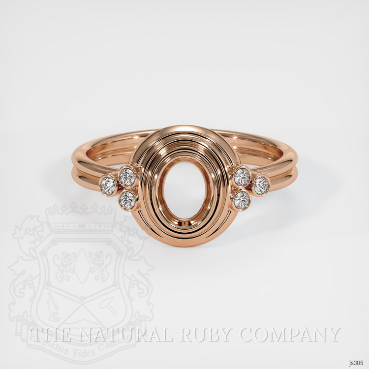 18K Rose Gold Antique Style Ring Setting