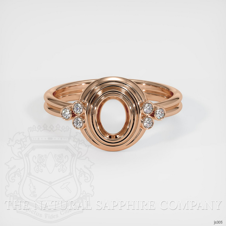 18K Rose Gold Antique Style Ring Setting