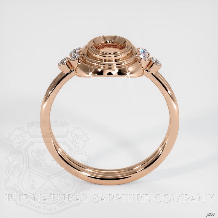 18K Rose Gold Antique Style Ring Setting