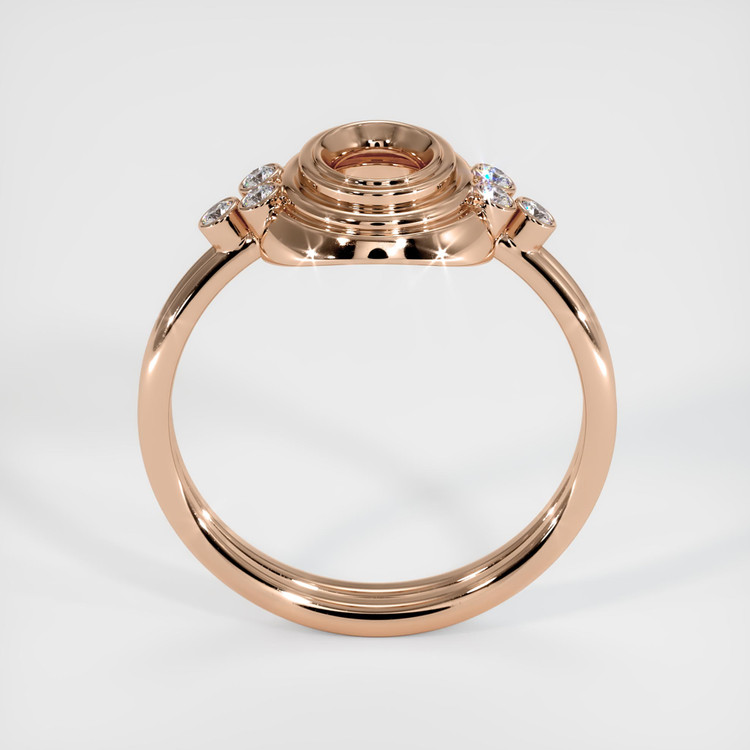 18K Rose Gold Antique Style Ring Setting