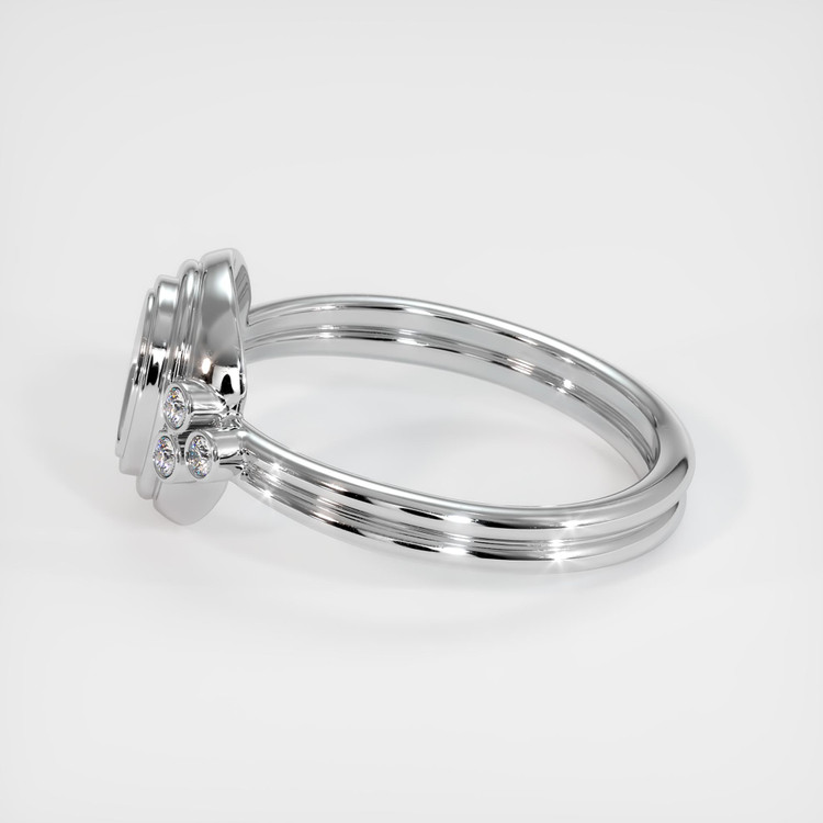 14K White Gold Antique Style Ring Setting