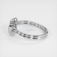 18K White Gold Antique Style Ring Setting Image