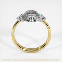 18K White & Yellow Antique Style Ring Setting Image
