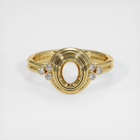 10K Yellow Gold Antique Style Ring Setting Image