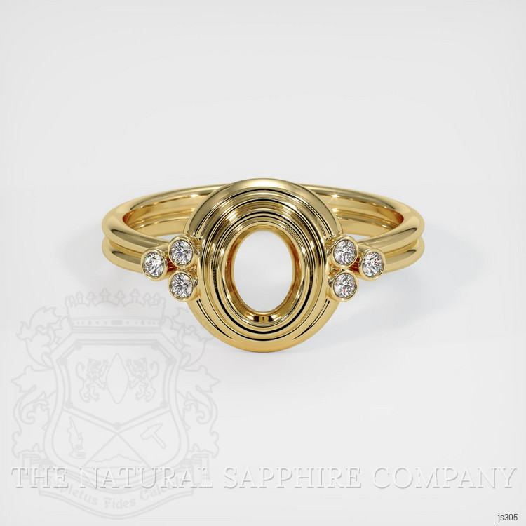 10K Yellow Gold Antique Style Ring Setting