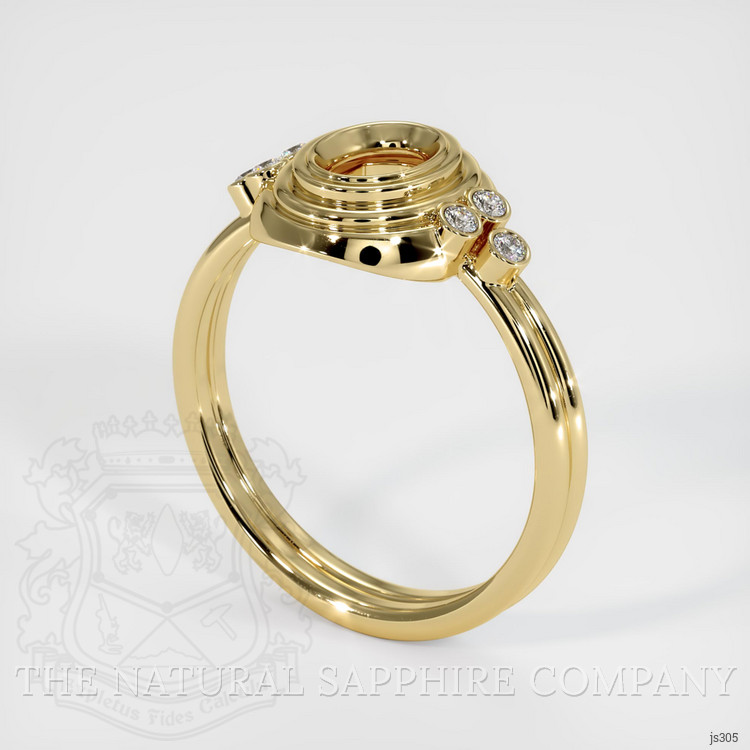14K Yellow Gold Antique Style Ring Setting